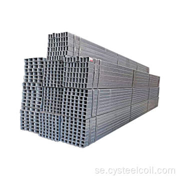 Galvaniserad fyrkantig rektangulär stålrör